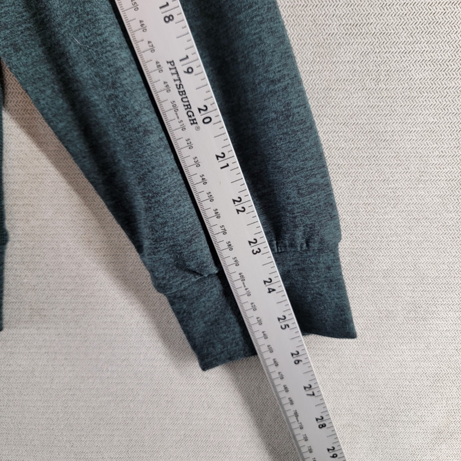 Quince Mens Hoodie Flowknit Performance Pullover Shirt Size Large Heather Green gallery