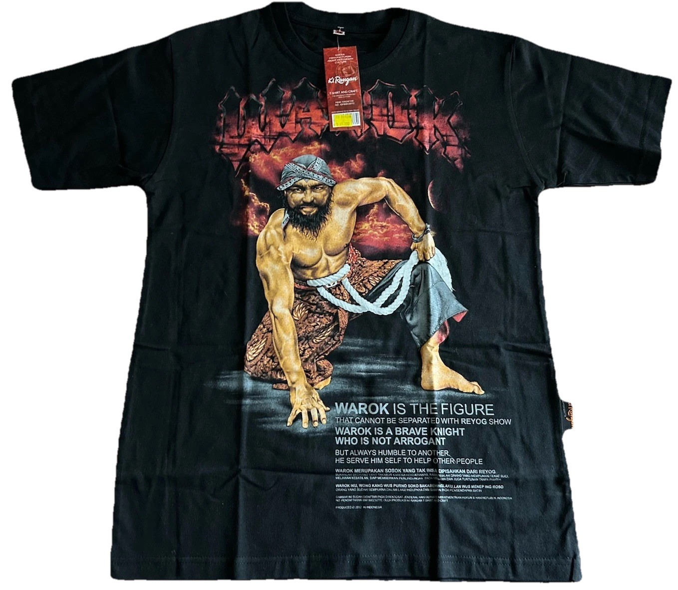 Warok Ponorogo Shirt M Medium Ki Rangan NEW NWT Indonesia Reog