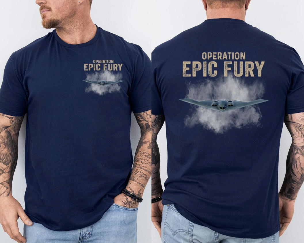 Operation Epic Fury T-Shirt, Patriotic American Flag Front & Back T-Shirt gallery