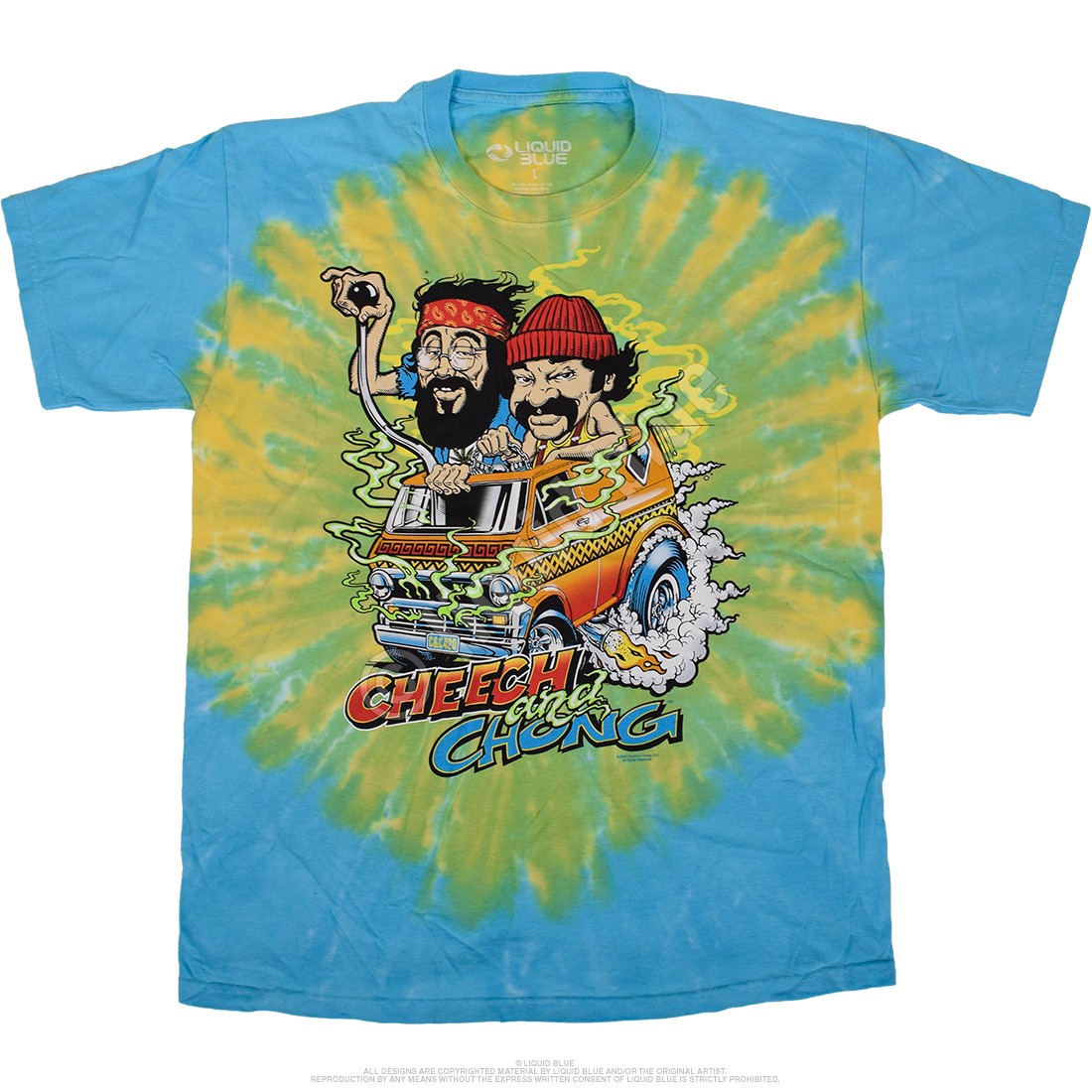 C&C Hot Rod Tie-Dye T-Shirt Liquid Blue gallery