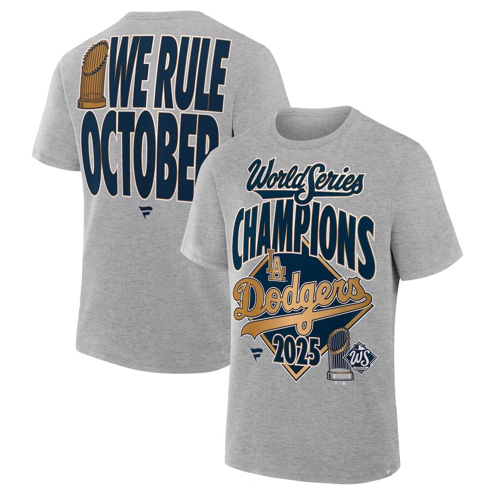 Big & Tall Los Angeles Dodgers World Series Champs Locker Room T-Shirt 3X 4X 5X gallery