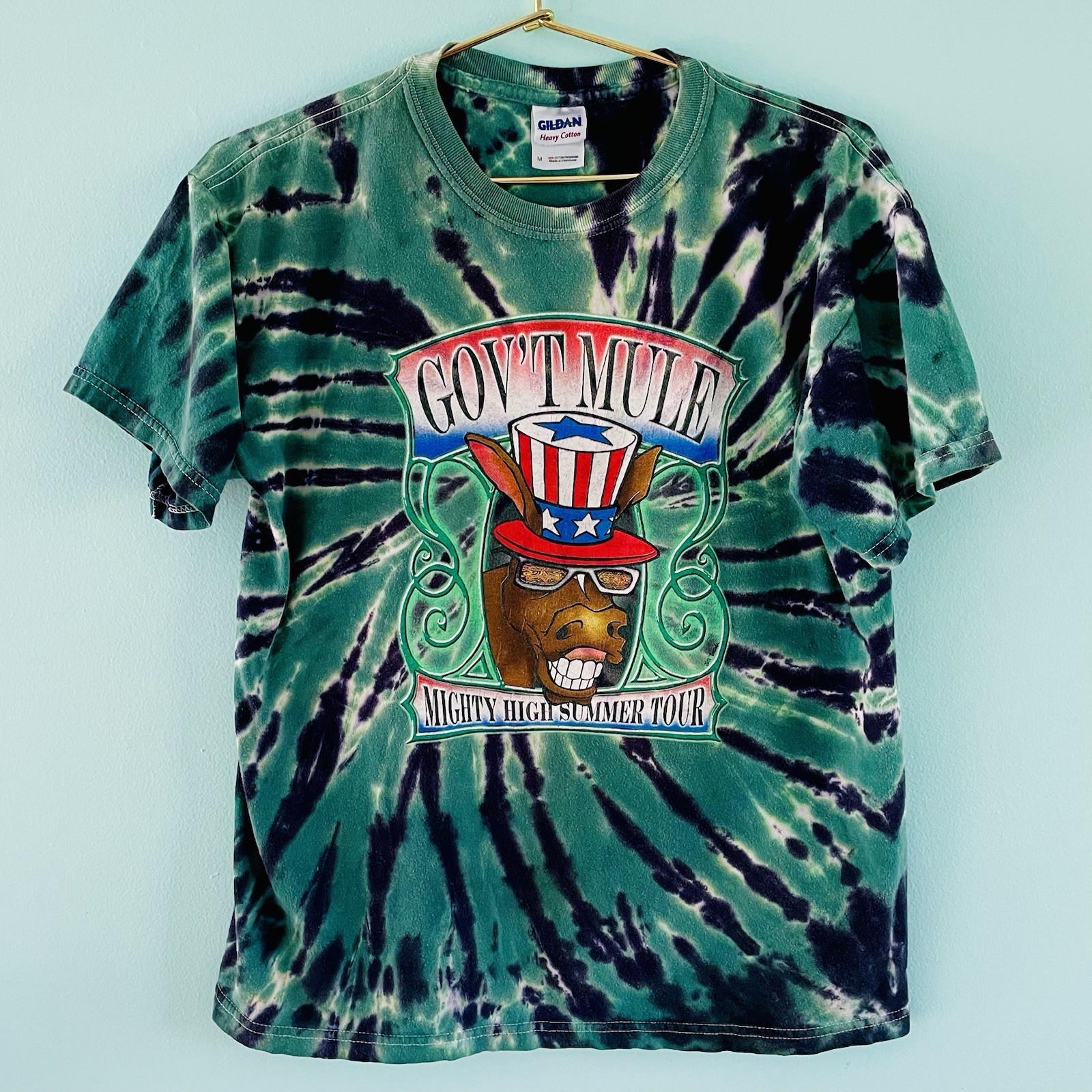 Govt Mule Vintage Tee Shirt Tour Tie Dye Government VTG Large Phish Grateful gallery
