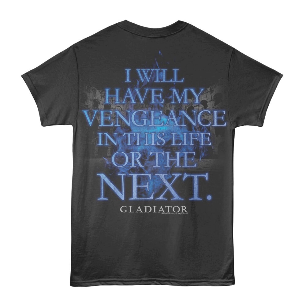 GLADIATOR Movie T-Shirt MAXIMUS I WILL HAVE VENGEANCE 2 Sided Official Cotton gallery