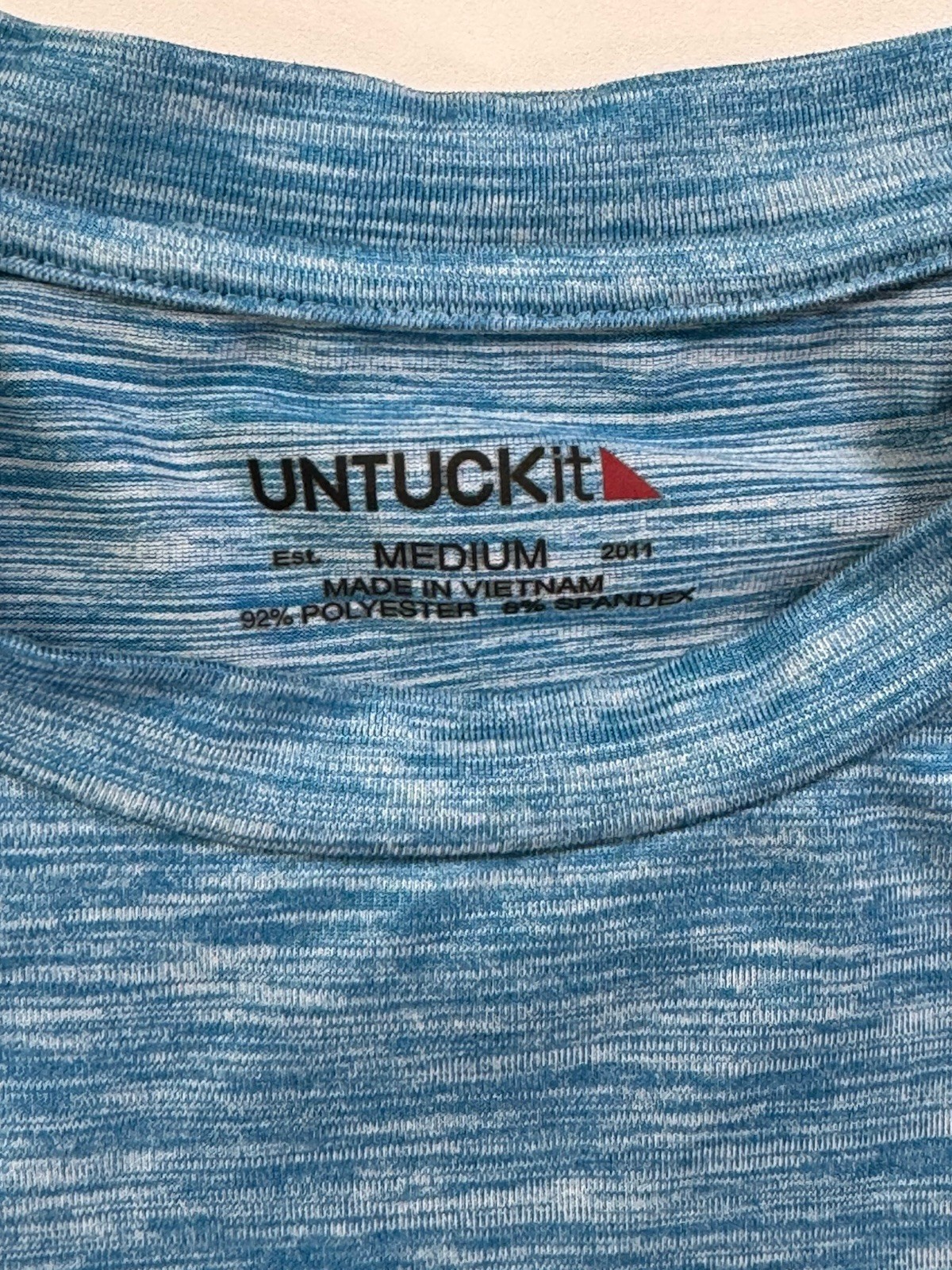 UNTUCKit Mens Med Performance T Shirt Short Sleeve Crew Neck Polyester Spandex gallery