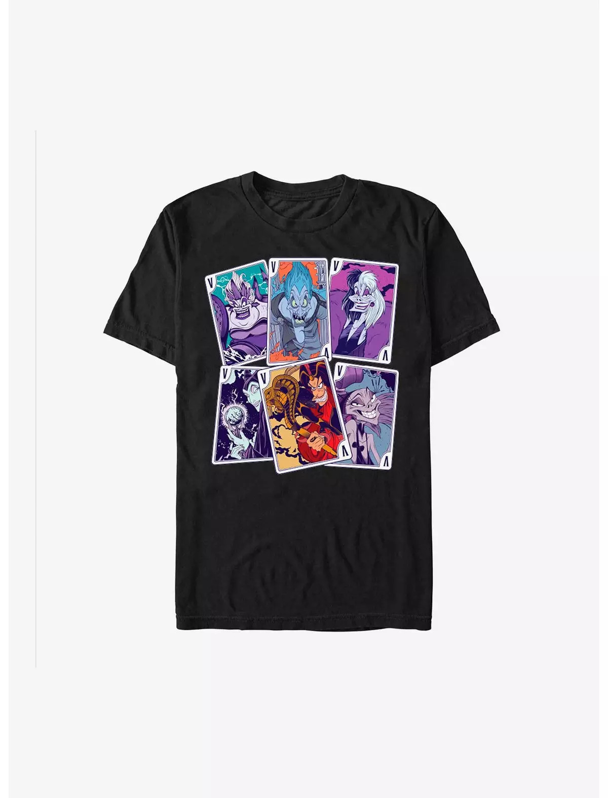 Disney Villains Villain Cards T-Shirt Size S – 5XL Gift For Friends