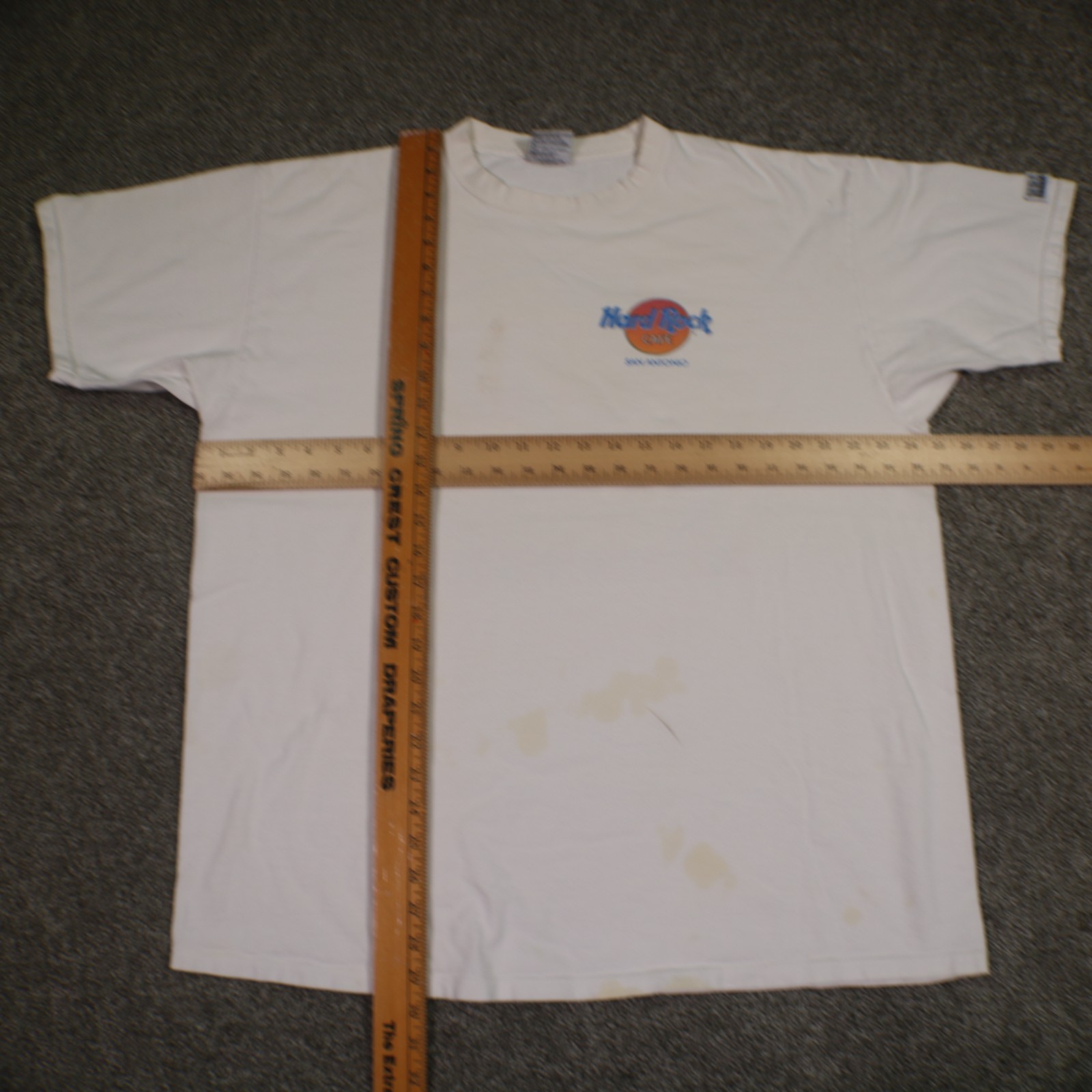 VTG Hard Rock Cafe Tshirt Mens XL White San Antonio Texas Guitar Snake Print USA gallery