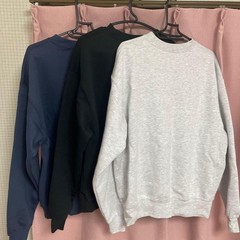 Ben Davis Sweatshirt 3 Color Set Medium Gray Navy Japan