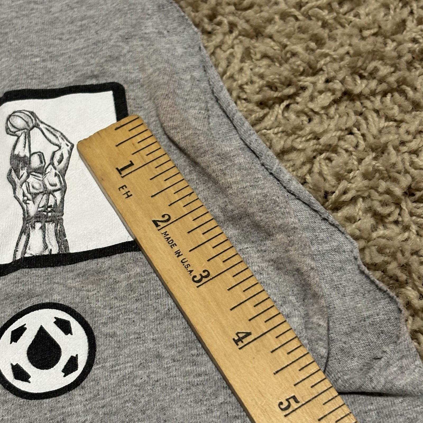 Vintage And 1 The Swerve Mens Medium Gray T Shirt USA Made Basketball Y2K gallery