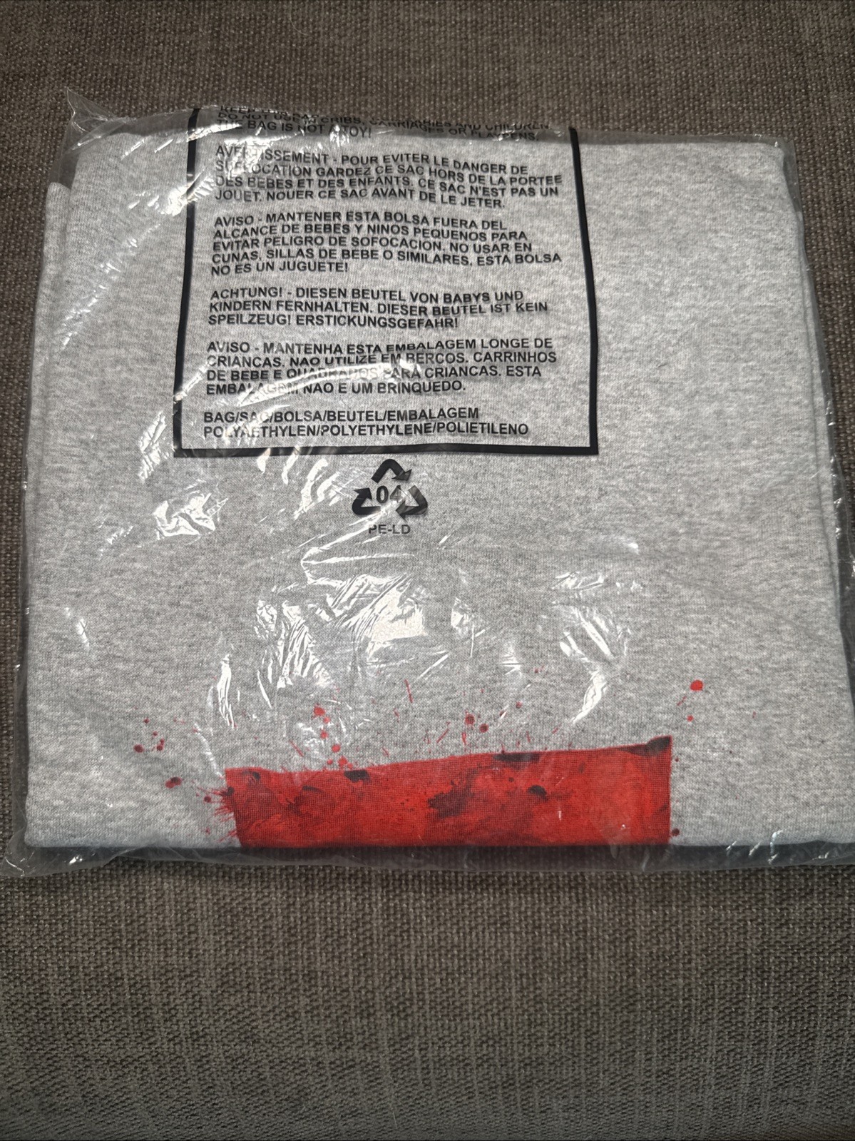Supreme SS22 Ralph Steadman Box Logo Tee Mens M Heather Grey TRUSTED SELLER! gallery