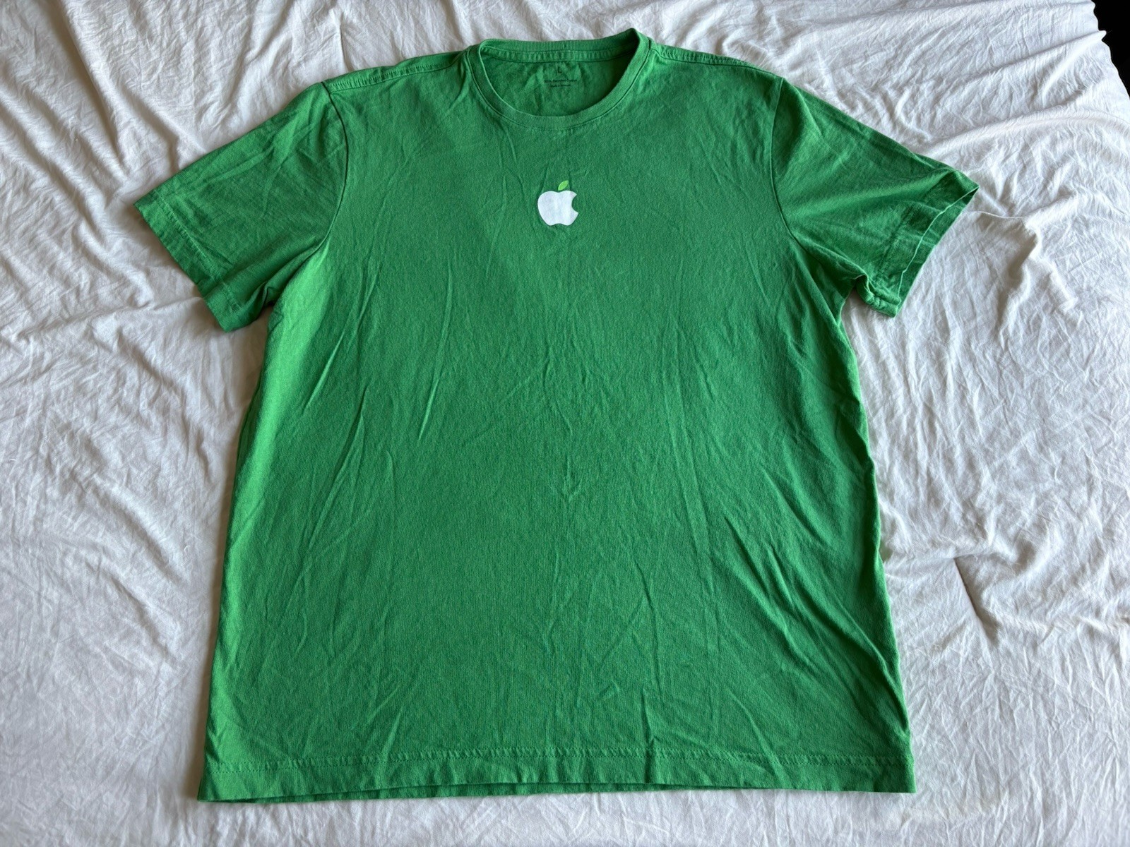 Vintage Apple Store Green Work Planet Shirt Size L