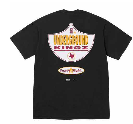 Supreme UGK Super Tight Tee Black SS24 New In Hand Size Large Box Logo Pimp C
