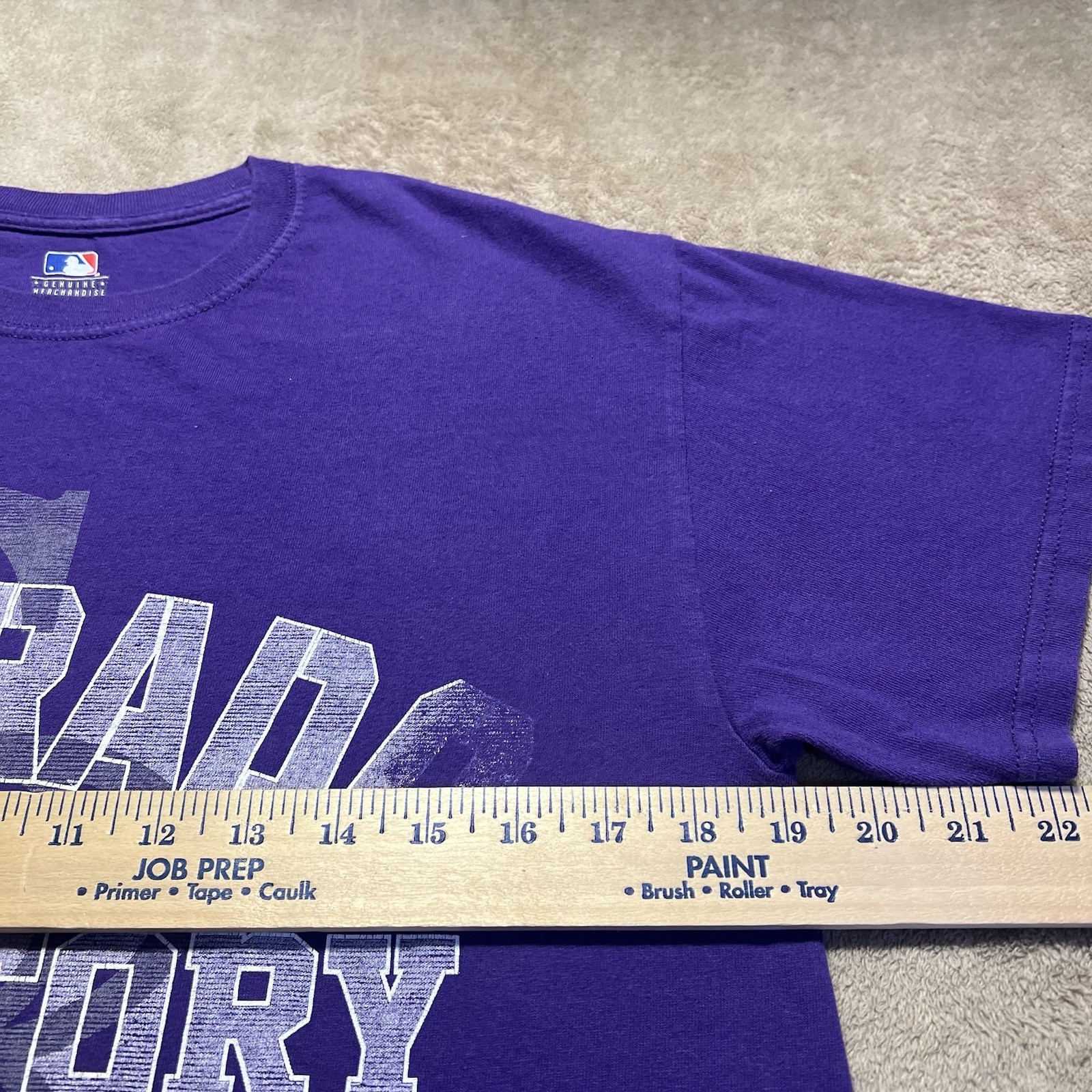 Vintage Colorado Rockies T Shirt Mens M Purple Colorado Territory MLB Y2K gallery