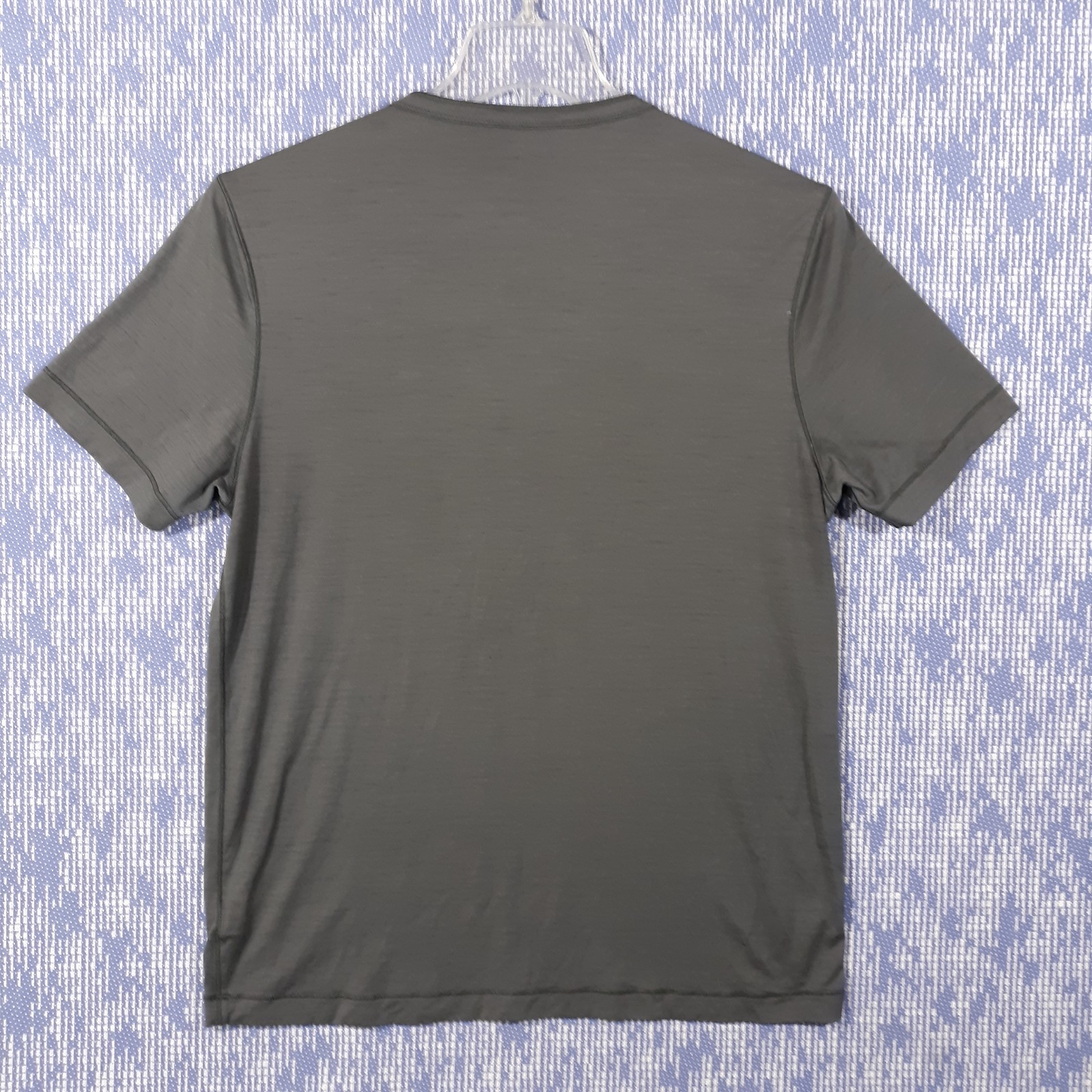 Proof T-Shirt Mens Large Gray Merino Wool Nylon Blend Snap gallery