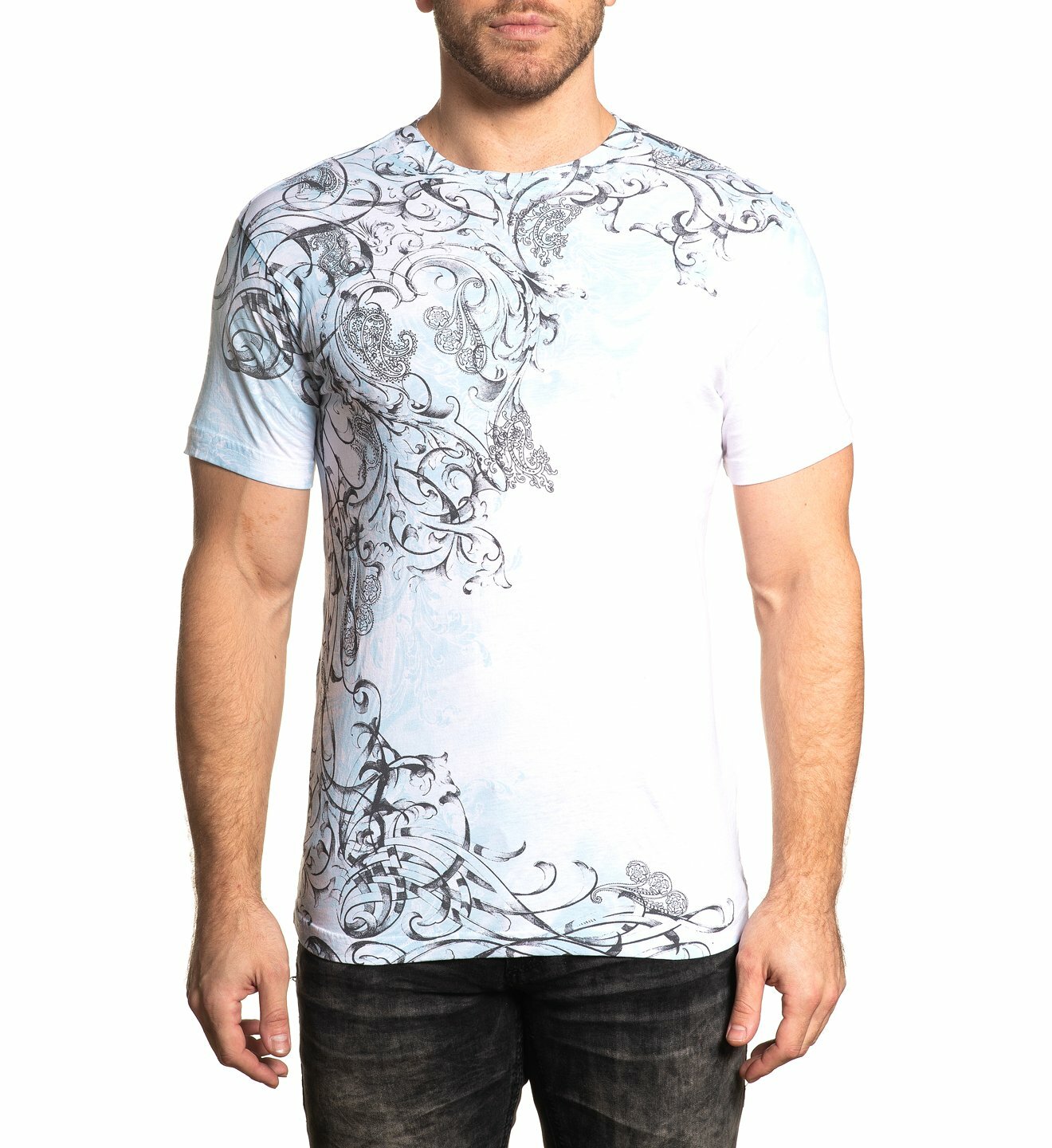 Xtreme Couture by Affliction Men's T-Shirt SCRAP HEAP Biker White MMA gallery