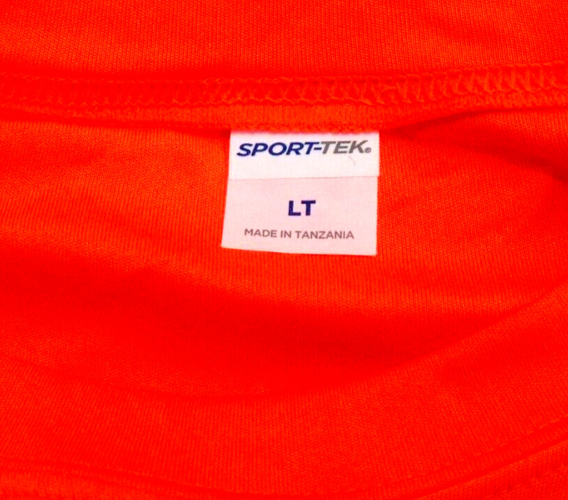 Sport-Tek TST350 Mens Short Sleeve Dri-Fit Large Tall Peformance Orange T-Shirt gallery