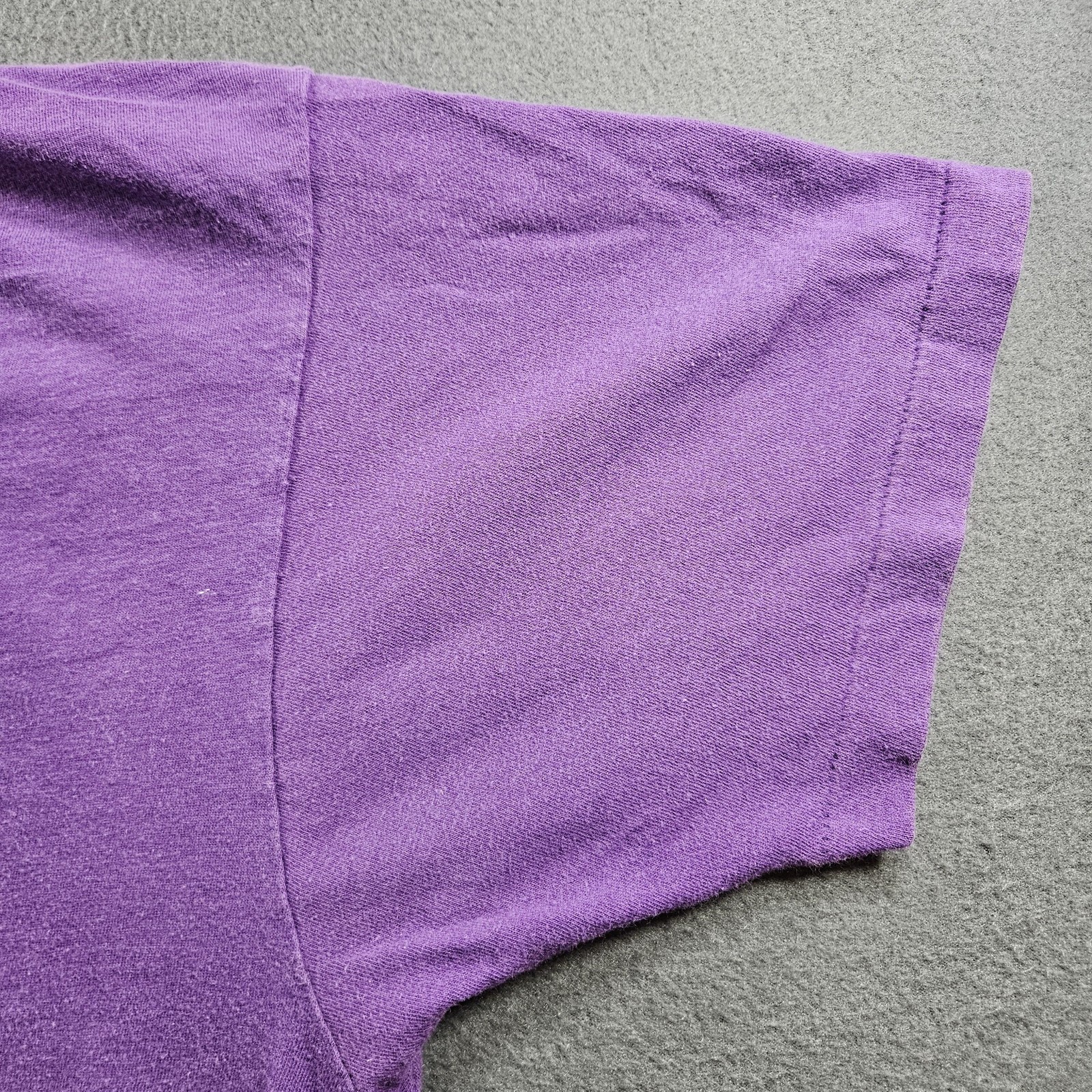 Purple Pocket Shirt Mens 2XL Short Sleeve Casual Plain Tee Relaxed Fit 80s gallery