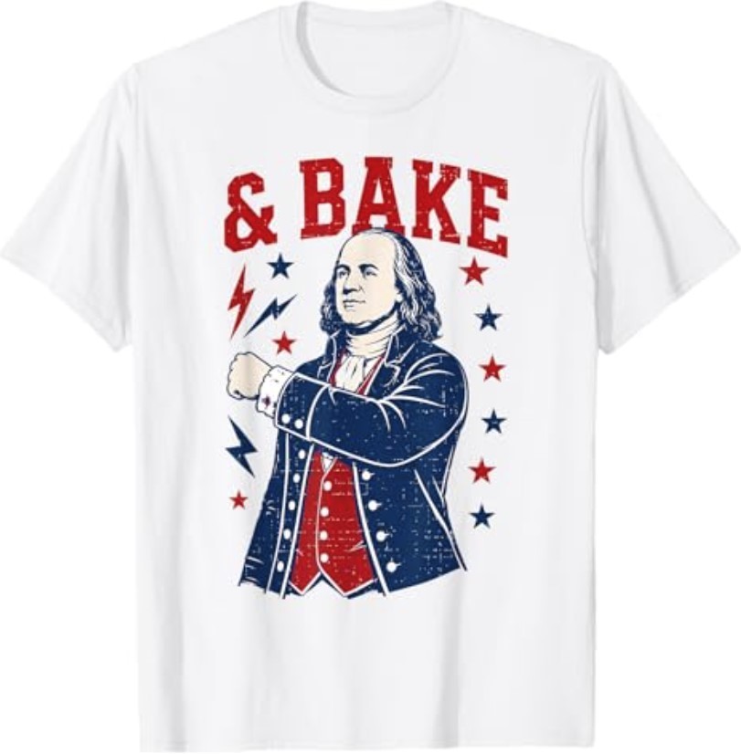 Funny Shake and Bake 4th of July Couple Matching T-Shirt