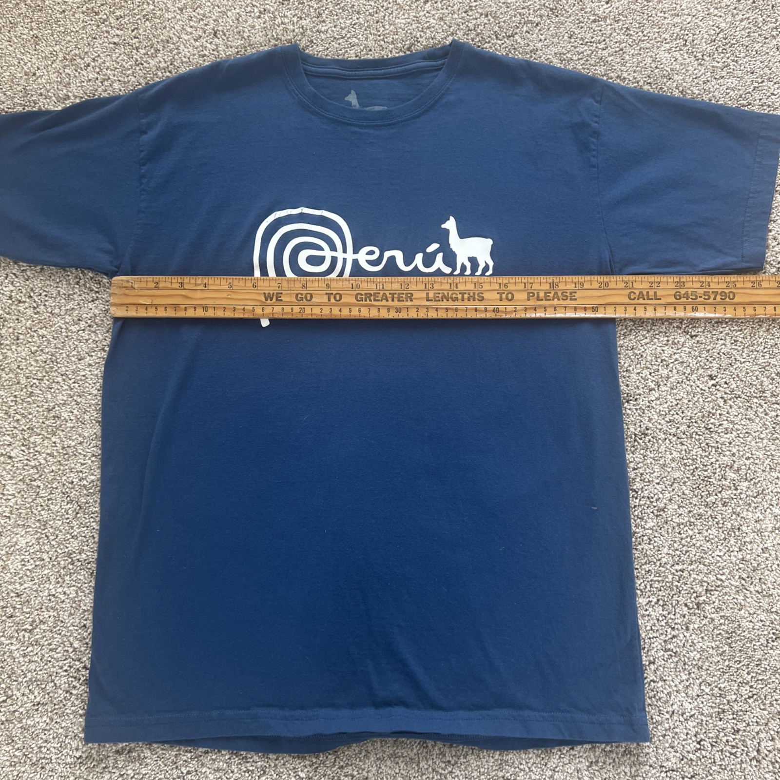 Peru Logo Blue T-Shirt Men’s Cowritten & Animal Logo Tee gallery