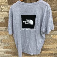 The North Face Mens XL Evolution Box NSE Short Slv Tee T-shirt Pale Grey Heather
