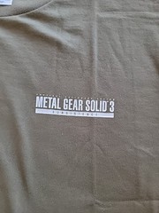 Metal Gear Solid 3 Subsistence Preorder Bonus T-shirt Sz L Olive RARE