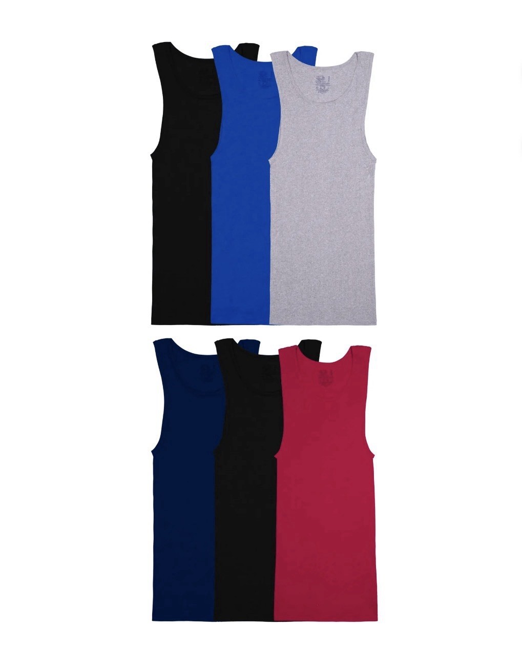 6-Pack FRUIT OF THE LOOM Men's Size XL A-Shirts Tank Top Assorted gallery