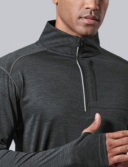 3-Pack Men’s Quarter-Zip Pullover – Lightweight Long Sleeve Athletic Jackets,…