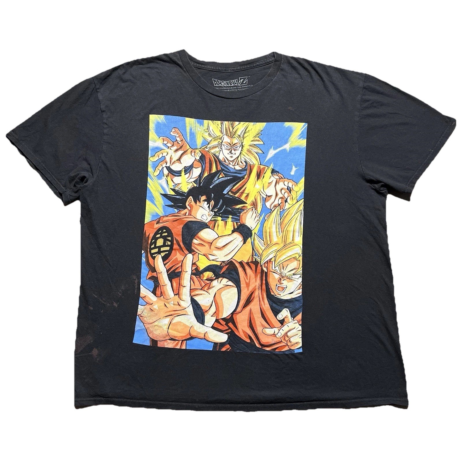 Dragon Ball Z Goku Super Saiyan 3 T Shirt Mens XL Black DBZ SS3 Anime Graphic