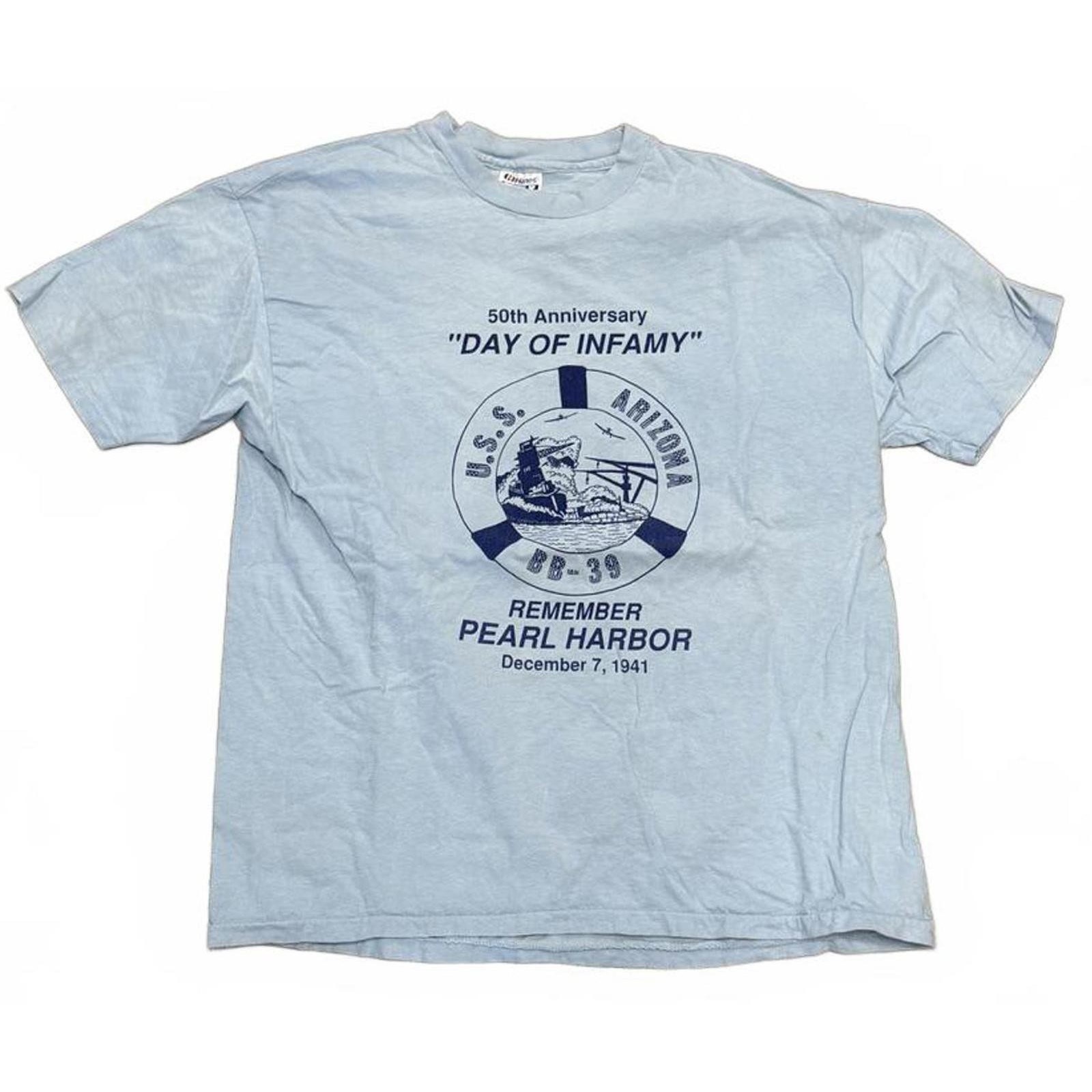 Vintage 1991 Pearl Harbor Atomic Bomb T-Shirt Single Stitch Deadstock Hanes XL gallery