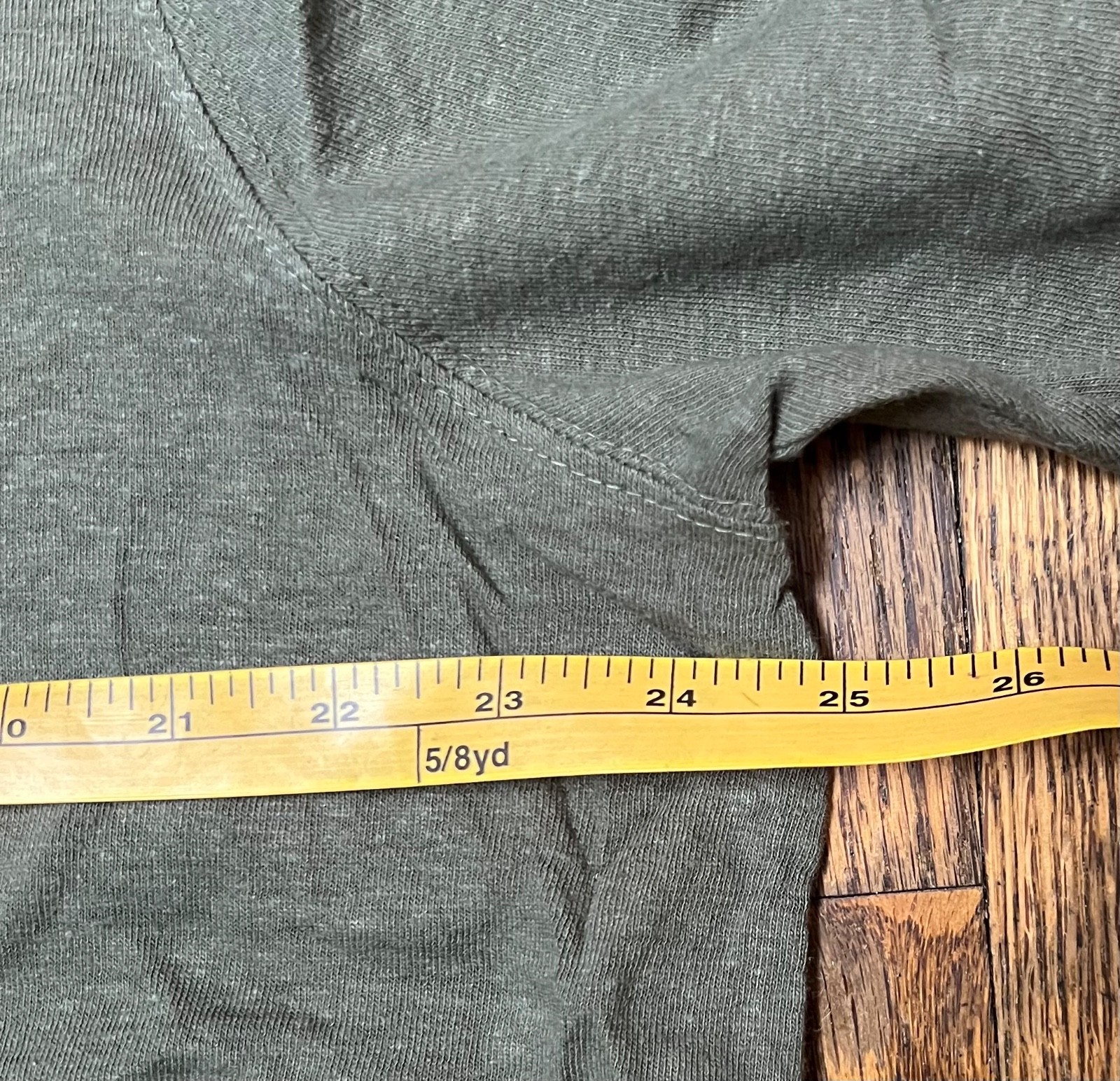 Men's ONNO Short Sleeve 55% Hemp/45% Cotton Green/Cypress T-Shirt, 2X, NOS gallery