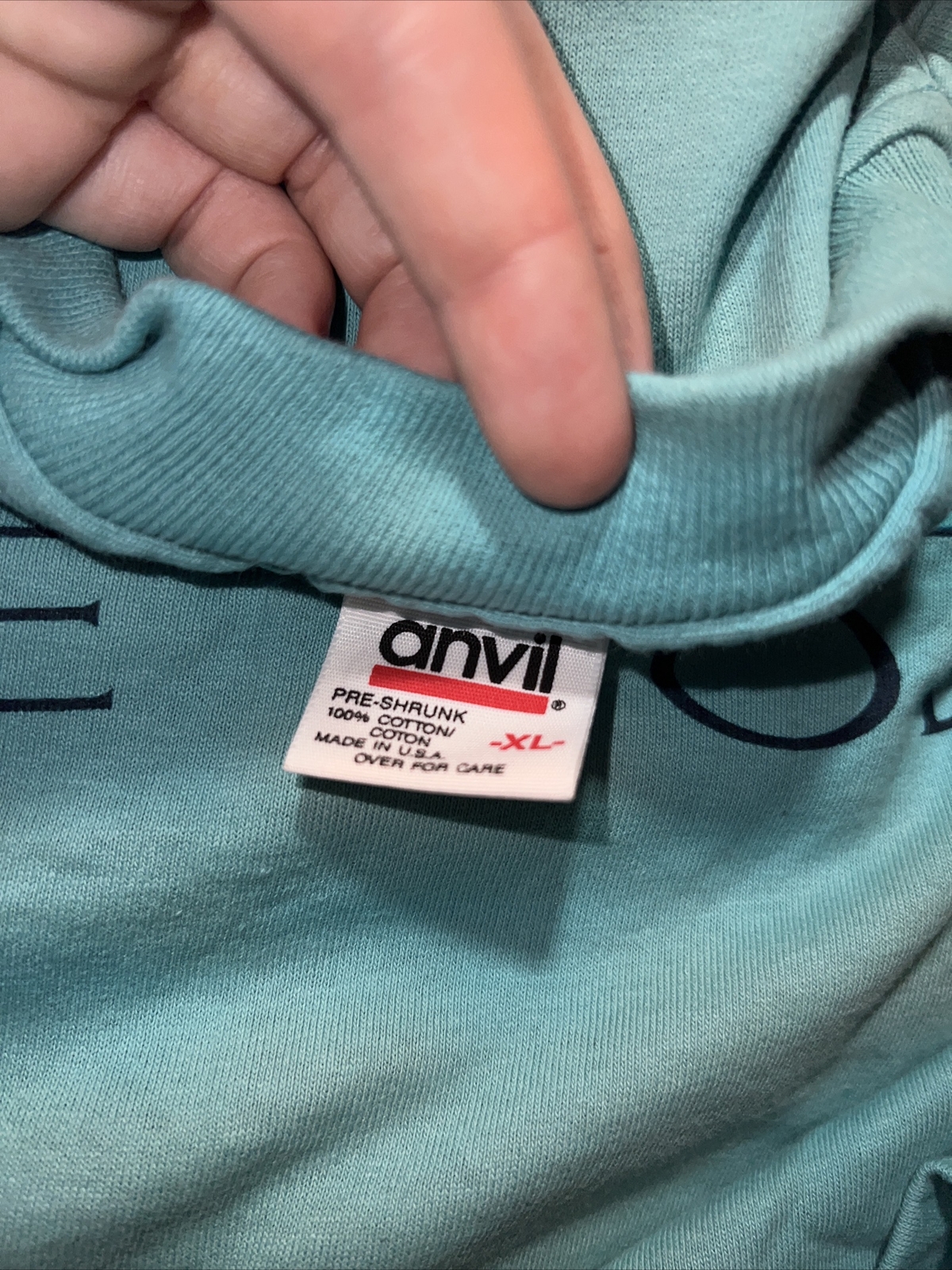 Vintage Cape Cod Massachusetts single stitch t-shirt size XL Teal Fish gallery