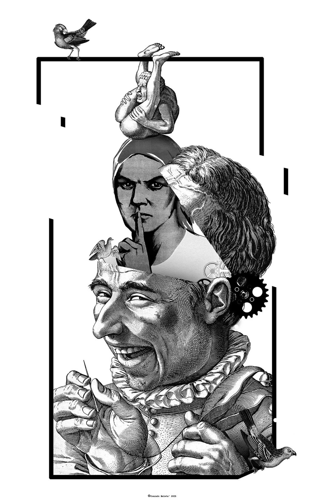 The Power Of A Creative Mind, Unisex organic tees, Oversized high neck t-shirt gallery