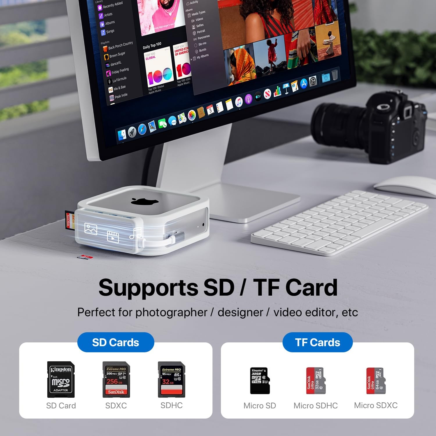 5 in 1 Docking Station Compatible with Mac mini M4 / Mac mini M4 Pro, Premium…