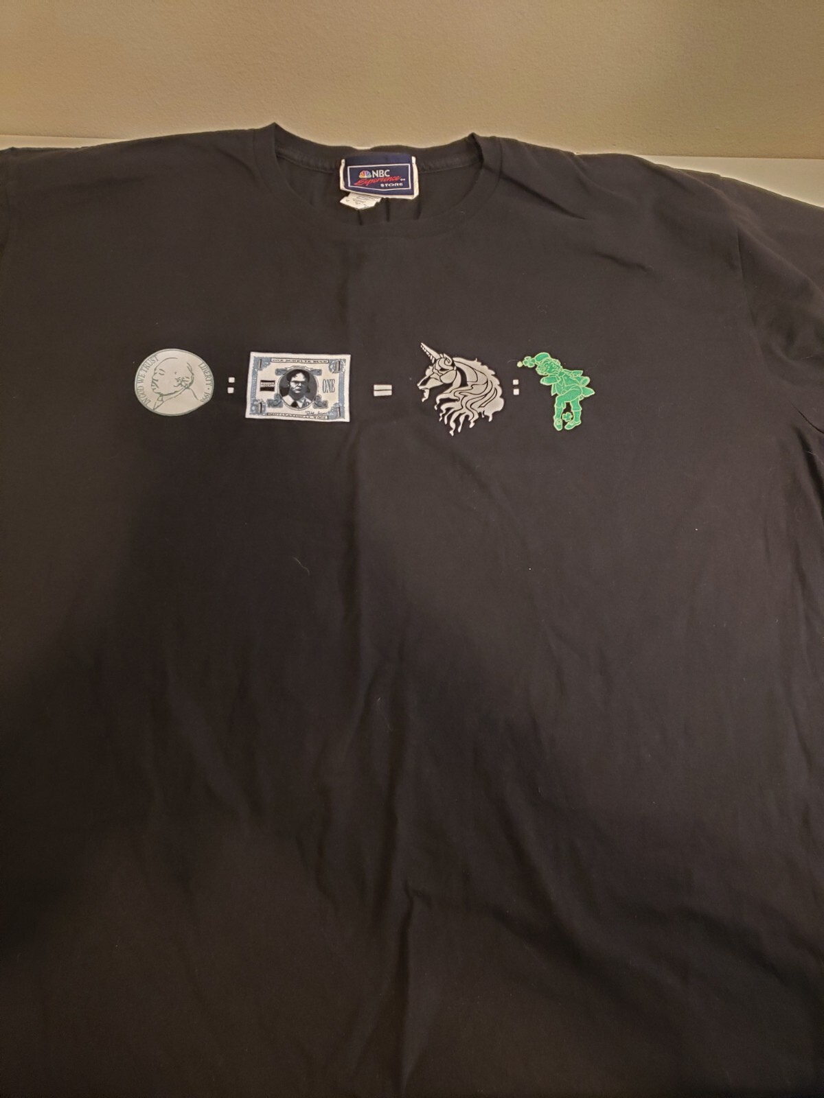 The Office Nbc Experience Store T Shirt Short Sleeve Black Sz XL Dwight Unicorn gallery