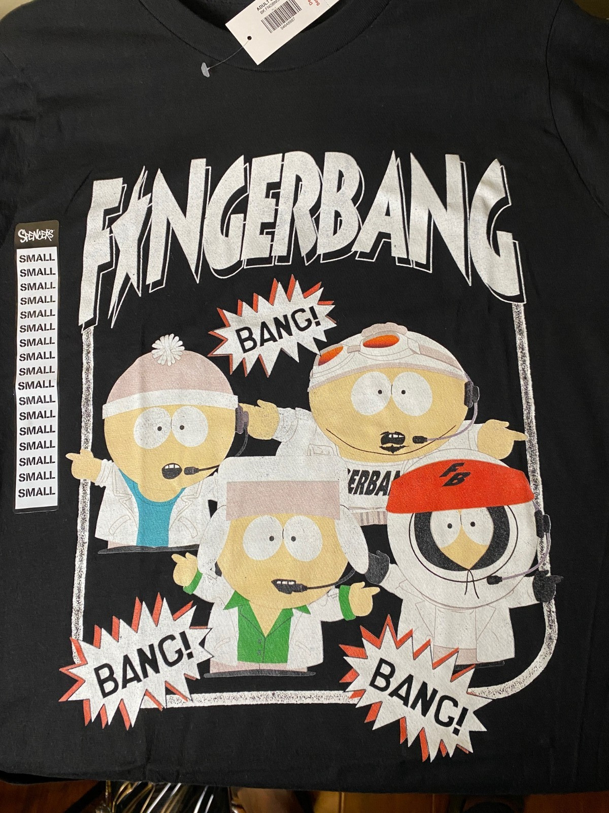SOUTH PARK "F*ngerBang" Bang Bang Group Finger Shooting T Shirt-NWT gallery