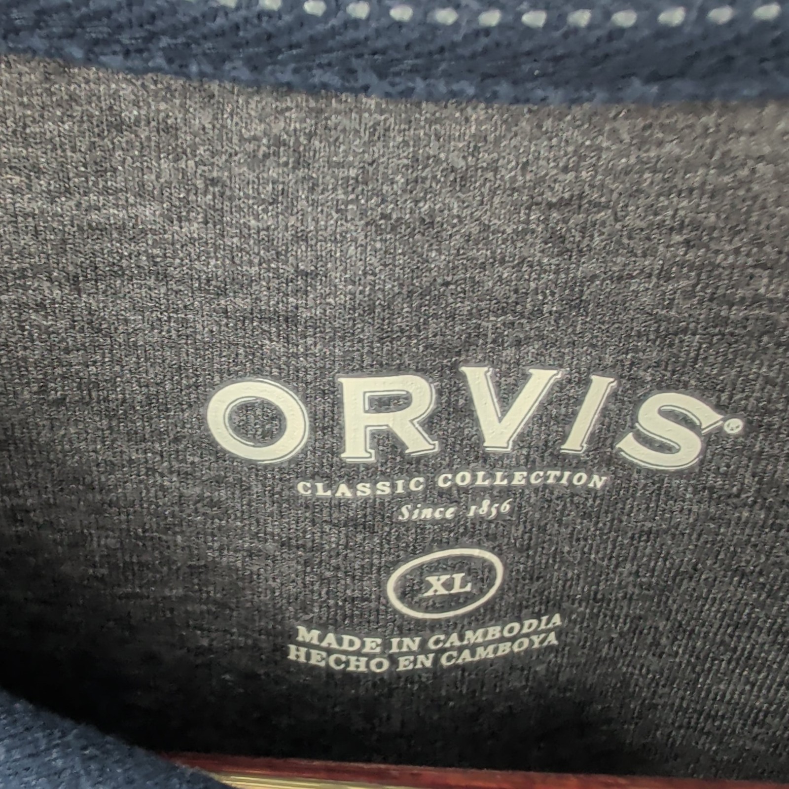 Orvis Classic Collection Long Sleeve Modern T-Shirt Blue Gray Two Tone Size XL gallery
