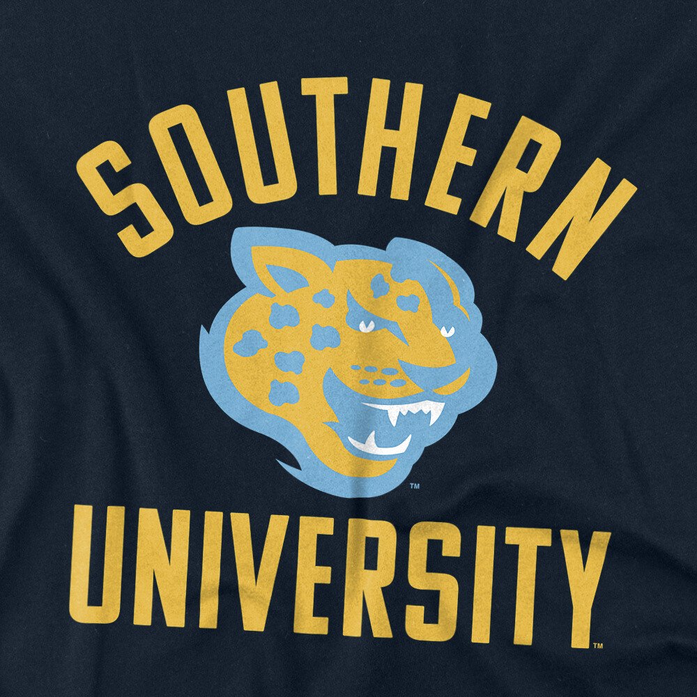 Southern University Adult T-Shirt One Color Logo, Navy, S-5XL gallery