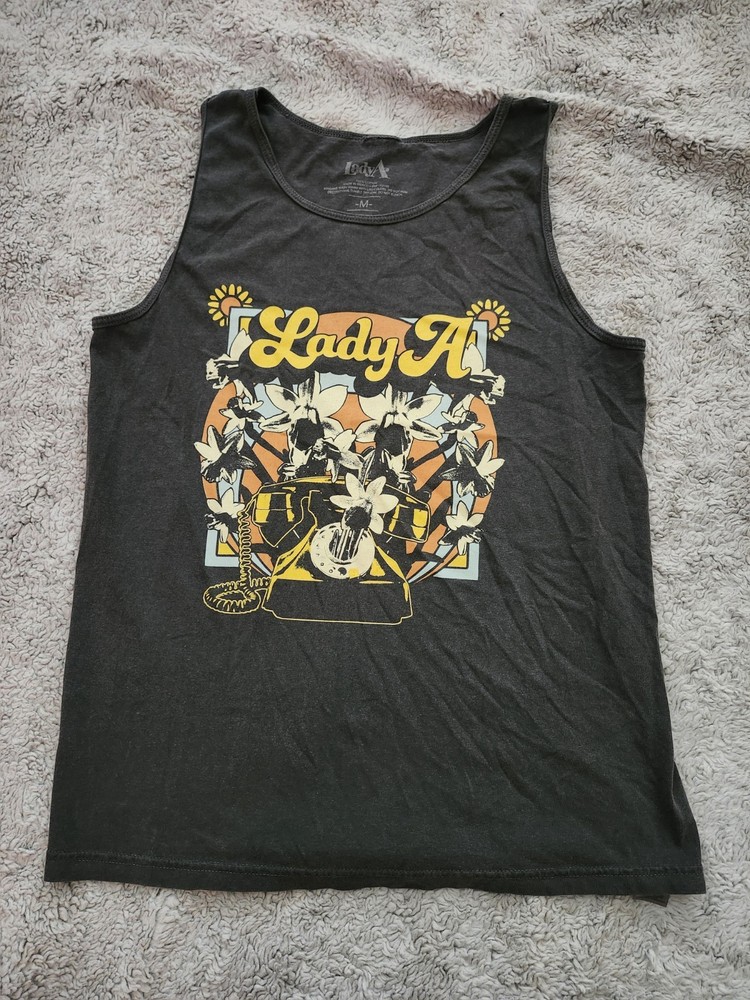 Lady A Tank Top Request Line Tour Merch Overstock Adult Medium Screen Print