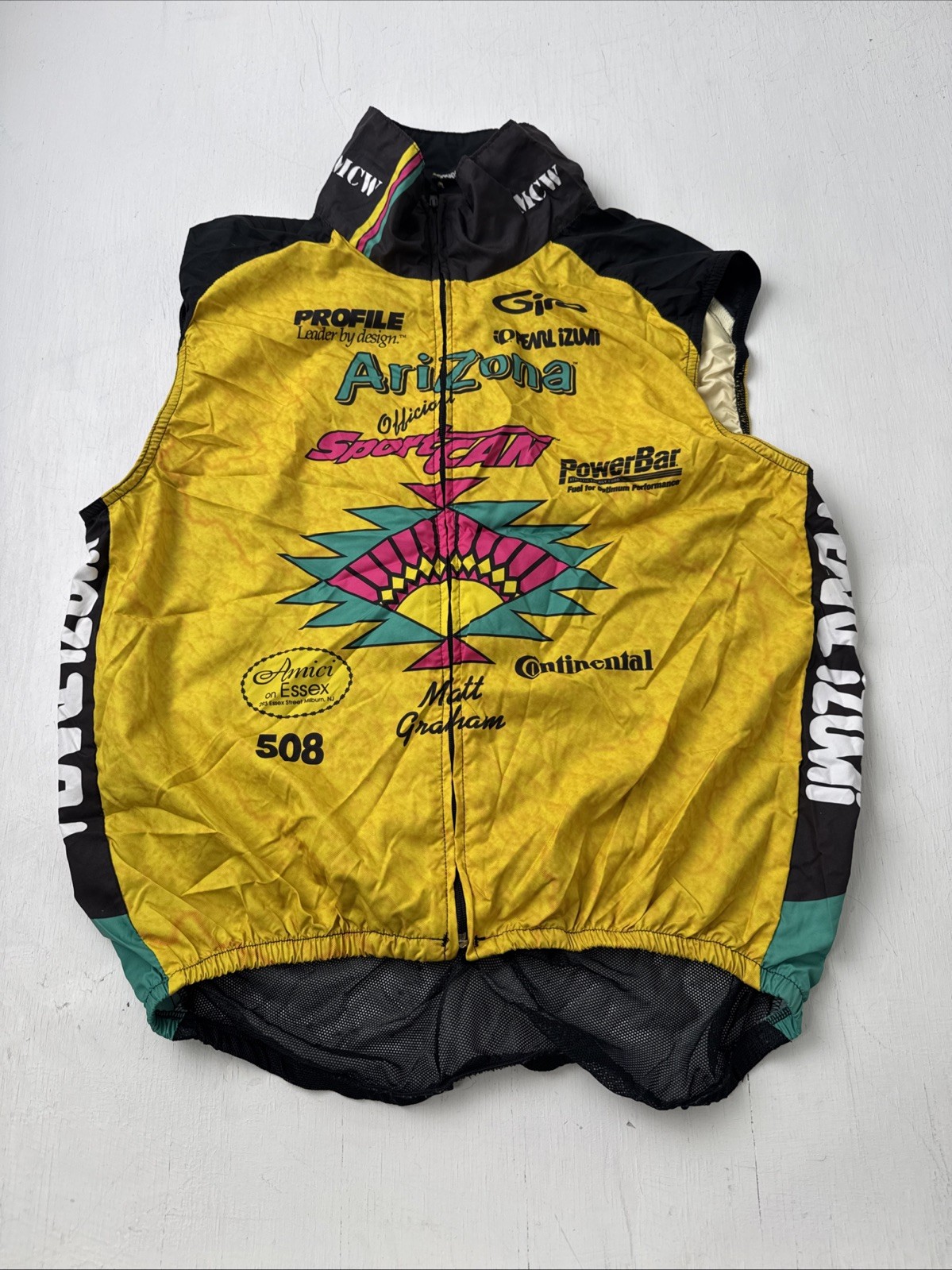 Pearl Izumi Made USA Arizona Tea Power bar Full Zip Cycling Large Matt Graham gallery