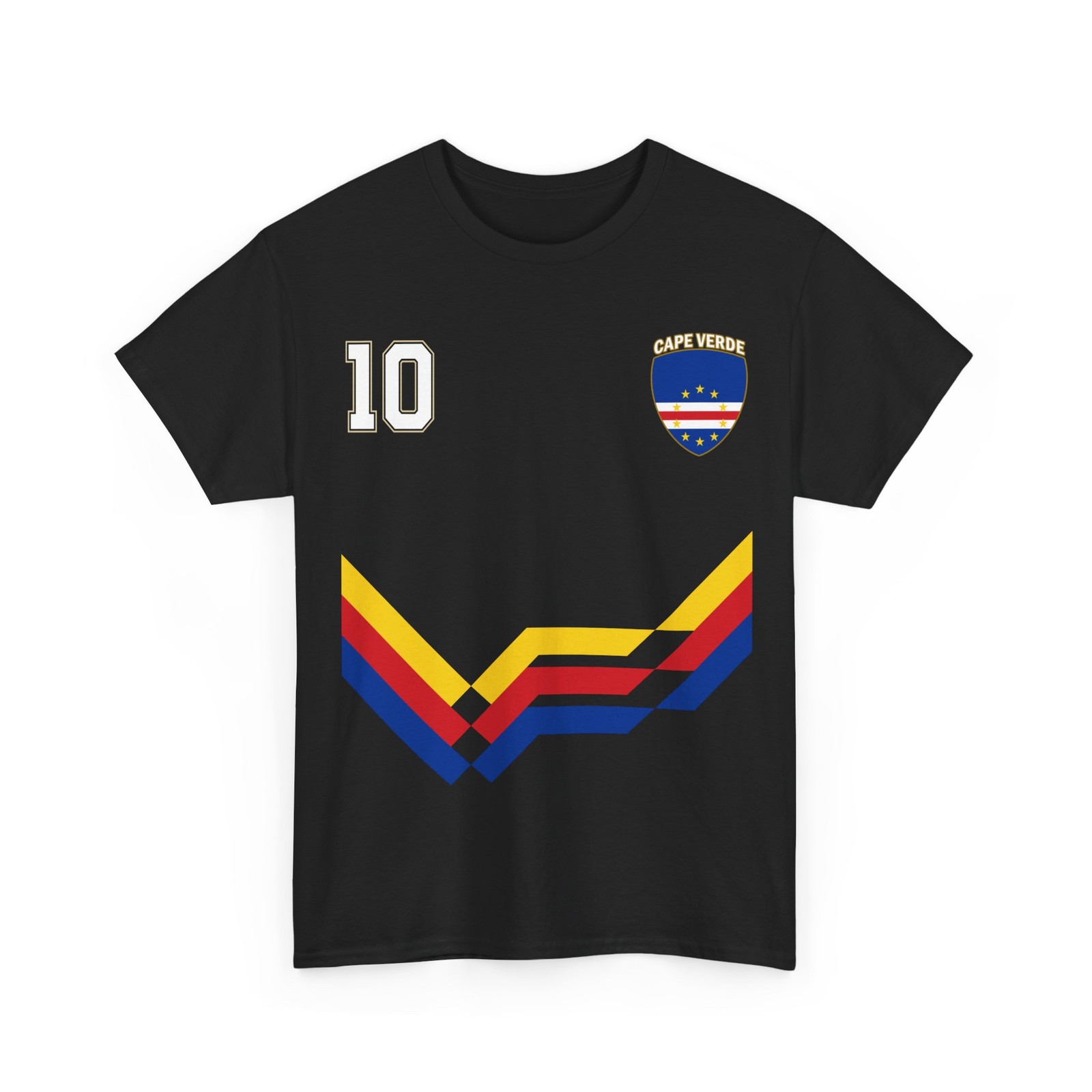Cape Verde Soccer Shirt, Cape Verde Number 10 Soccer Jersey Style Shirt gallery
