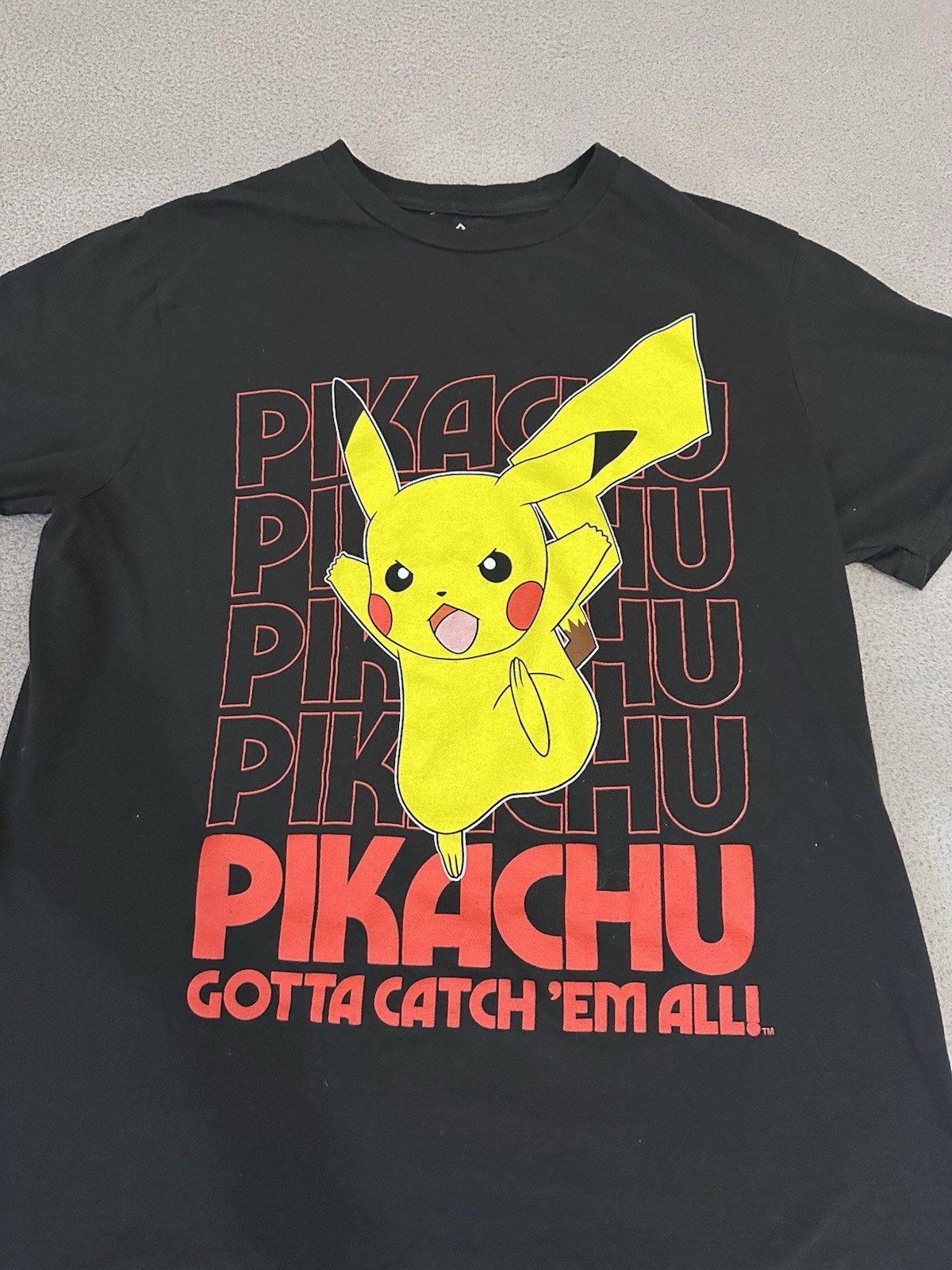 Pokemon Pikachu Gotta Catch Em All T-Shirt Black Unisex Size M Graphic Tee gallery