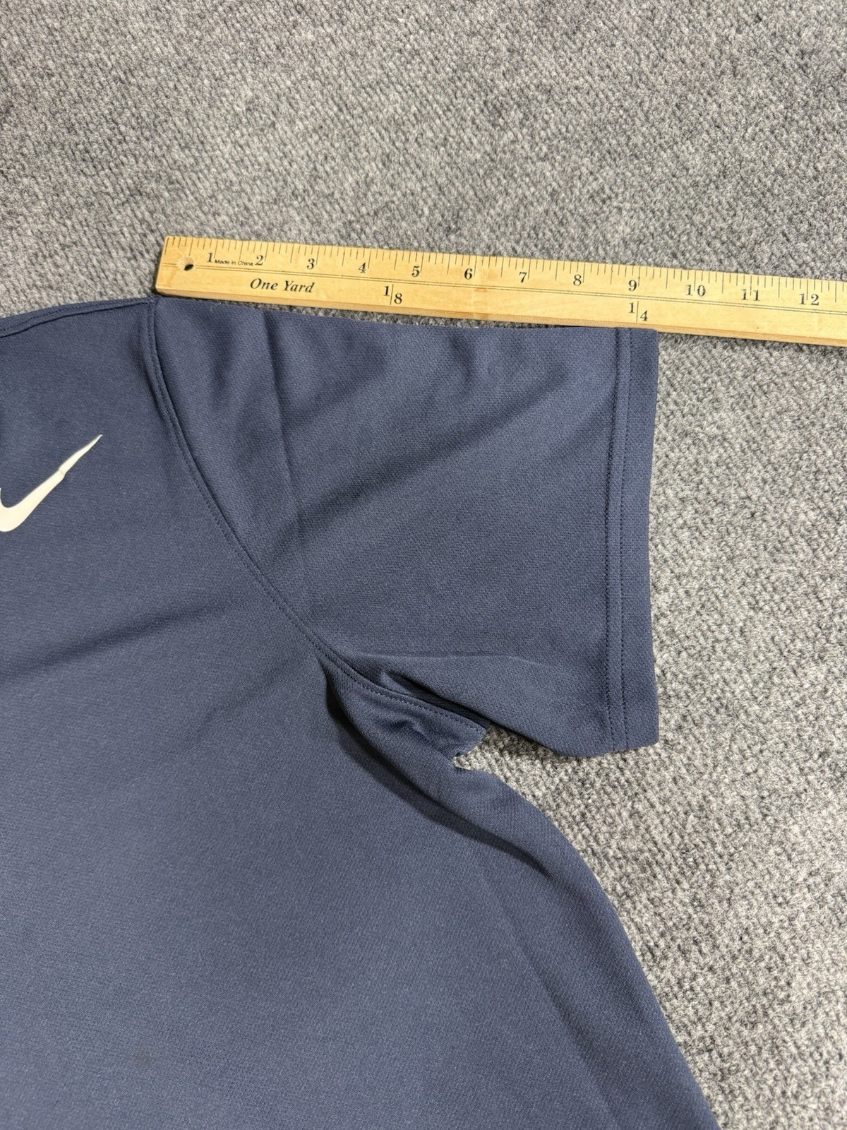 Nike Tennis Dri-FIT Polo Shirt Mens Large Blue Athletic Performance Golf gallery