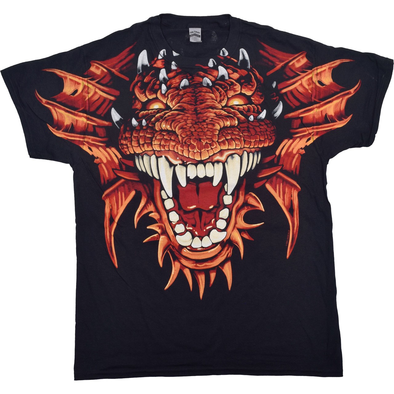 Dragon Head Clearance Black T-Shirt Liquid Blue gallery