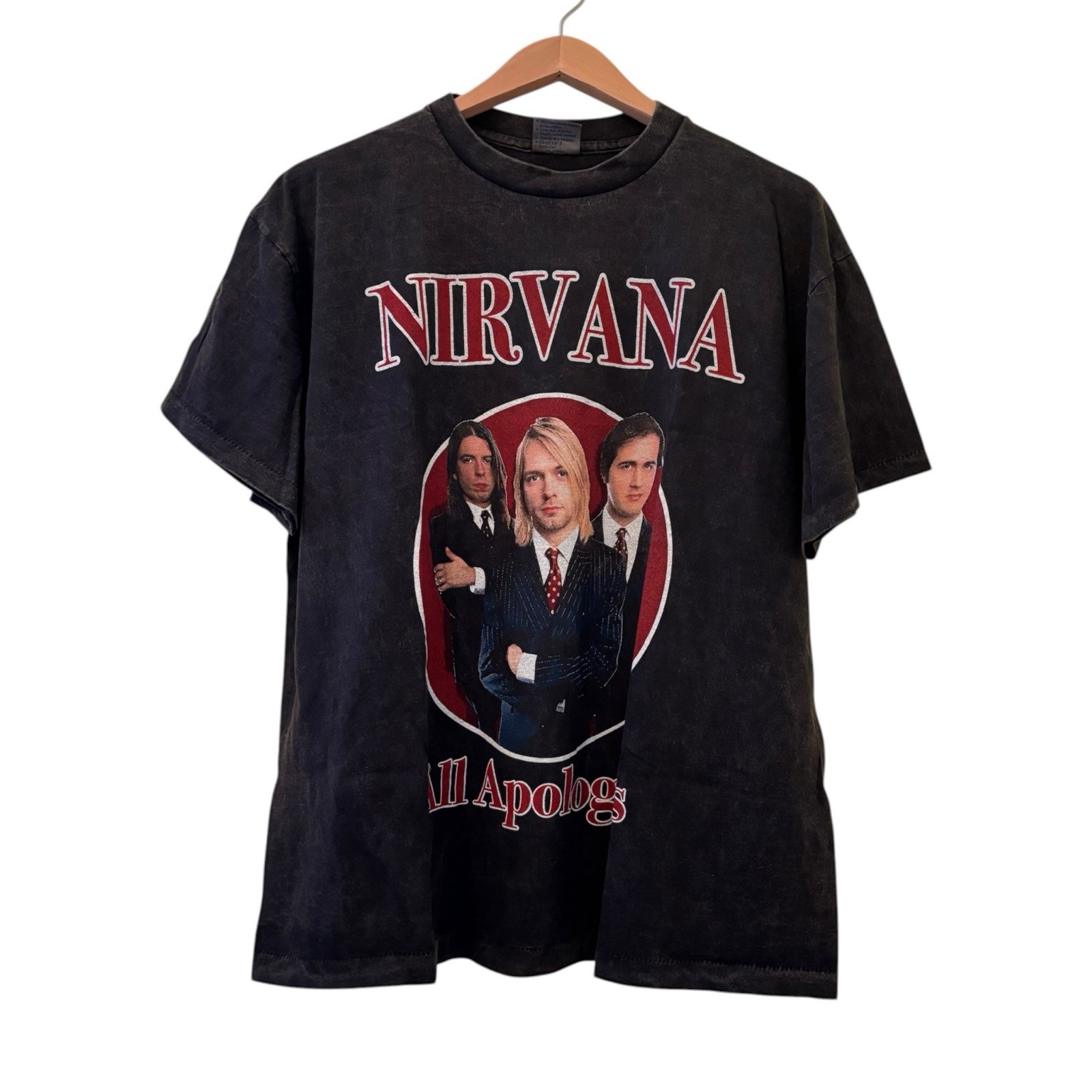NIRVANA All Apologies Live 1993 In Utero Tour T-shirt Vintage REPRINT XL