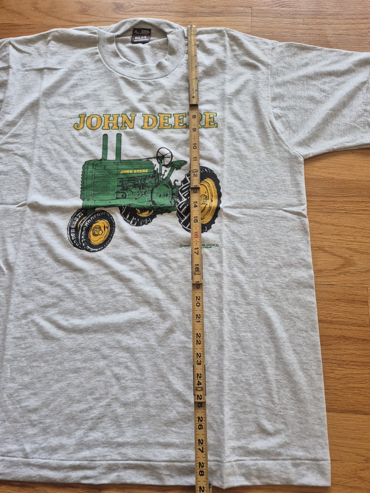VTG John Deere General Purpose Antique Tractor T Shirt Gray LG New USA gallery