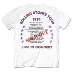The Rolling Stones – 81 Tour Dragon with Backprint – White t-shirt