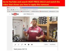 Iron On custom Heat transfer numbers for soccer jersey DIY heat set number