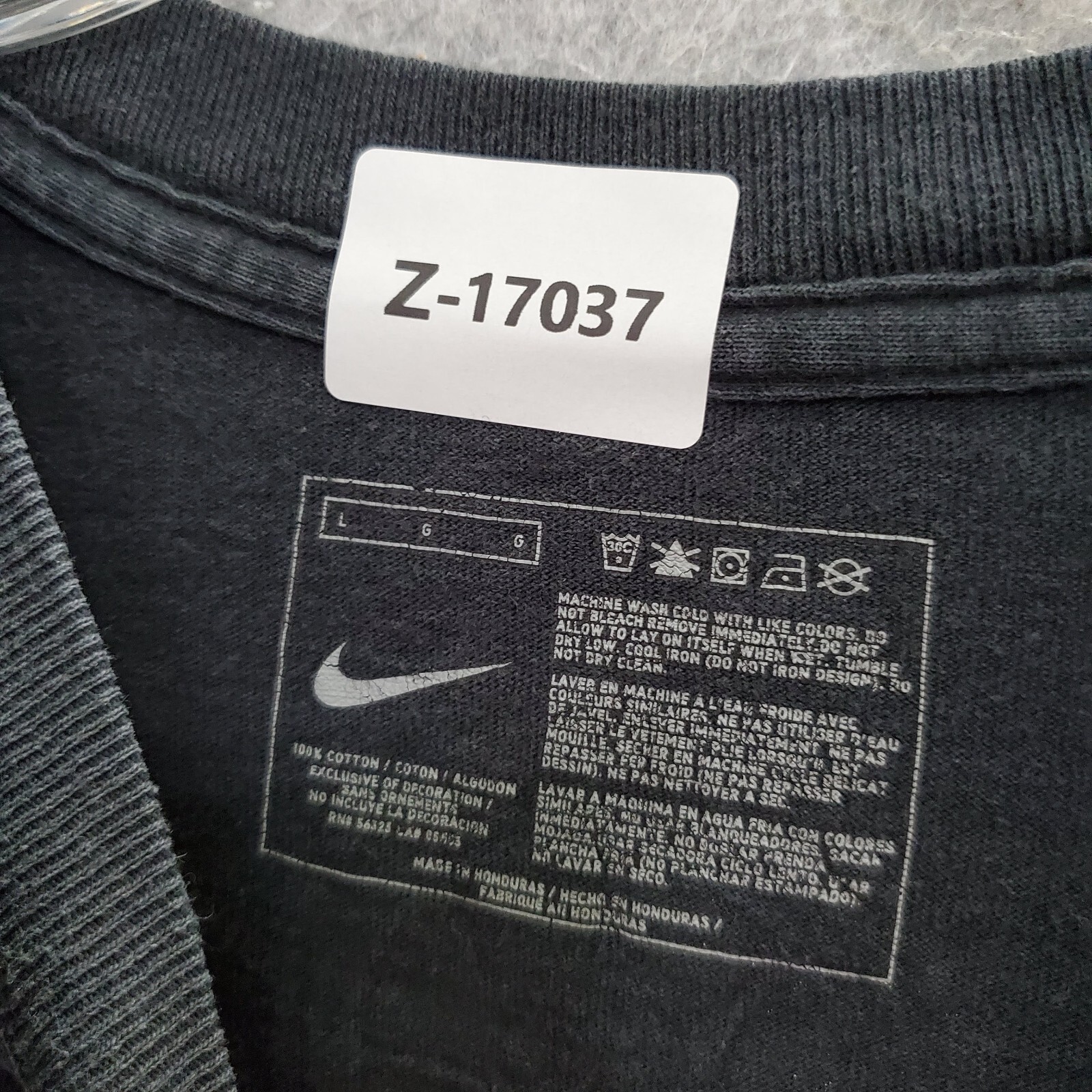 Nike Men Shirt Large Black Swoosh Logo True To The Core Basketball Crew Neck Tee gallery