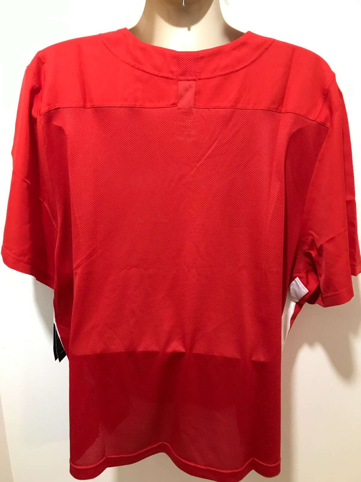 Nike Dry-Fit Men's XL Scarlet/White Team Untouchable Speed Jersey T-shirt $55 gallery