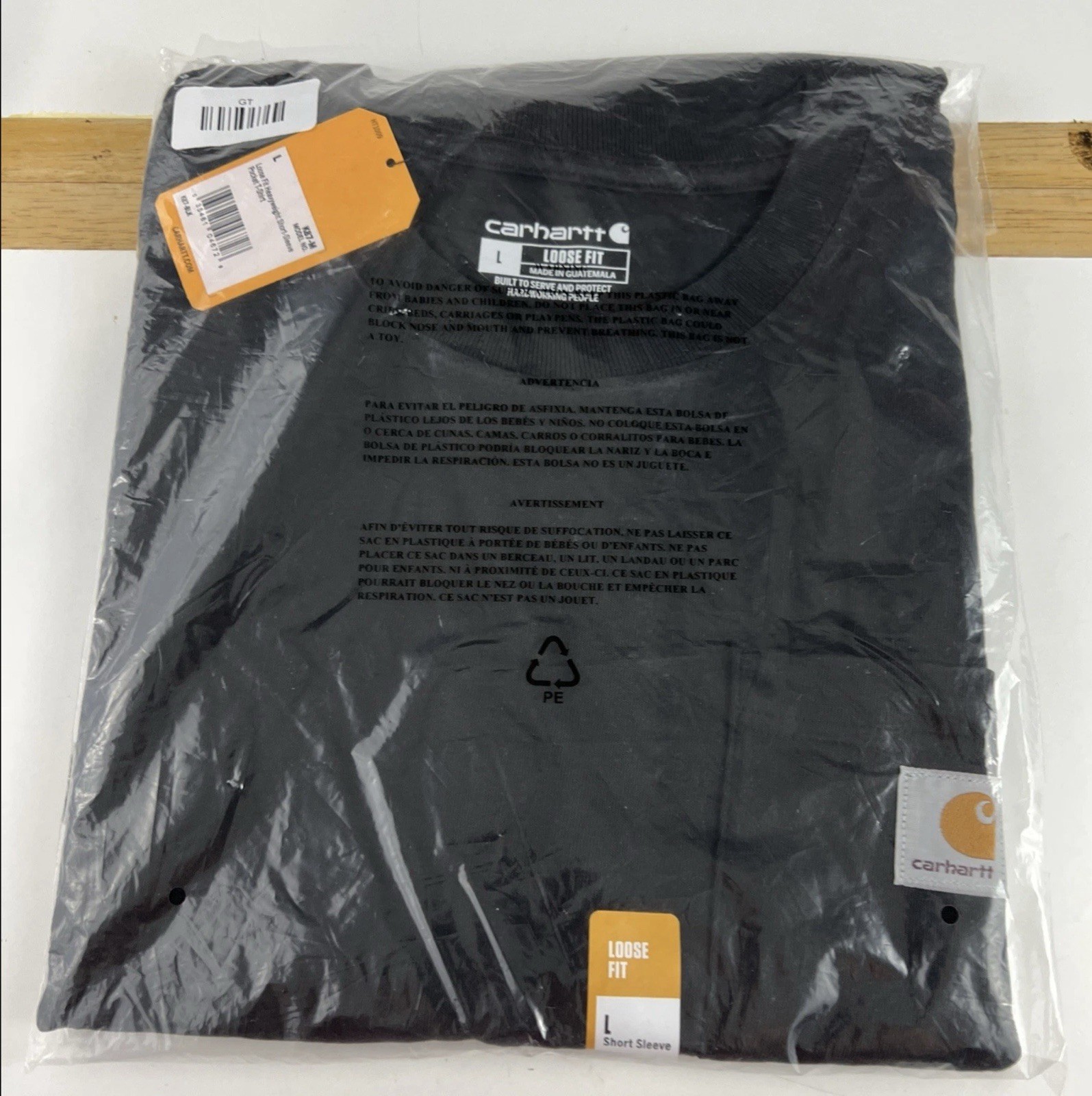 Carhartt K-87 Loose Fit Heavyweight Short Sleeve Pocket T-Shirt Shirt BLK gallery