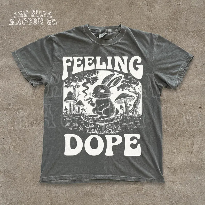 Stoner Feeling Dope Comfort Tee Cottagecore Style Relaxed gallery